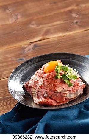 Roast beef rice bowl View Large Photo Image Stock Image - Roast beef rice bowl. Fotosearch
