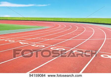 Running Track View Large Photo Image Picture - Running Track. Fotosearch