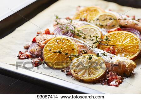 Salmon dish View Large Photo Image Picture - Salmon dish. Fotosearch