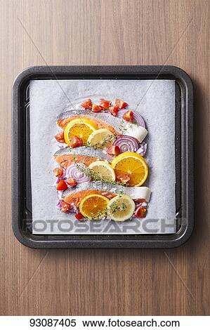 Salmon dish View Large Photo Image Stock Photography - Salmon dish. Fotosearch