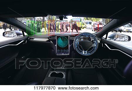 Self-driving car View Large Photo Image Stock Image - Self-driving car. Fotosearch