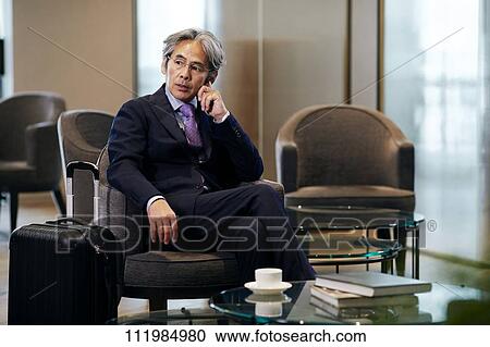 Stock Image - Senior Japanese businessman. Fotosearch