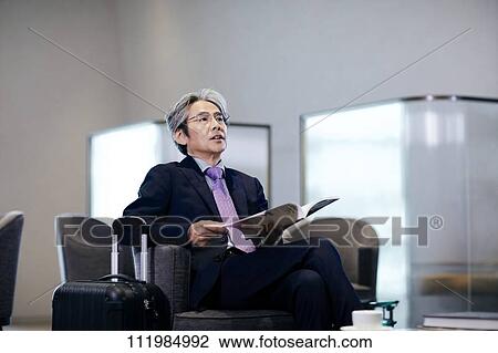 Stock Image - Senior Japanese businessman. Fotosearch
