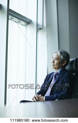 Senior Japanese businessman View Large Photo Image Stock Image - Senior Japanese businessman. Fotosearch
