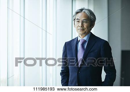 Senior Japanese businessman View Large Photo Image Stock Image - Senior Japanese businessman. Fotosearch