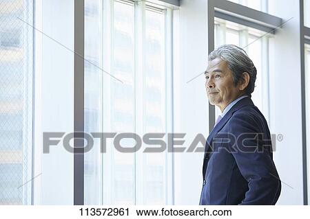 Senior Japanese businessman View Large Photo Image Stock Image - Senior Japanese businessman. Fotosearch