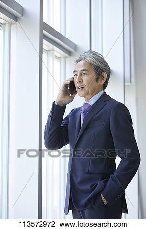 Senior Japanese businessman View Large Photo Image Stock Image - Senior Japanese businessman. Fotosearch
