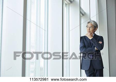 Senior Japanese businessman View Large Photo Image Stock Image - Senior Japanese businessman. Fotosearch