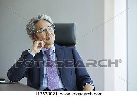 Senior Japanese businessman View Large Photo Image Stock Image - Senior Japanese businessman. Fotosearch