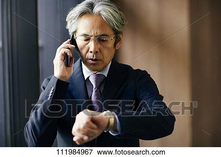 Senior Japanese businessman View Large Photo Image Stock Photo - Senior Japanese businessman. Fotosearch