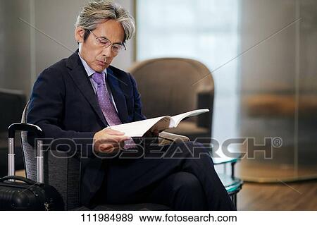 Stock Photo - Senior Japanese businessman. Fotosearch