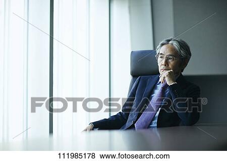 Senior Japanese businessman View Large Photo Image Stock Photo - Senior Japanese businessman. Fotosearch