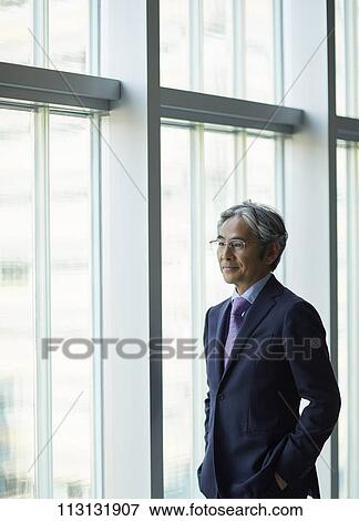 Senior Japanese businessman View Large Photo Image Stock Photo - Senior Japanese businessman. Fotosearch