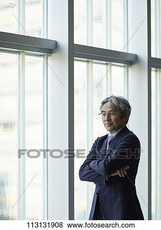 Stock Photo - Senior Japanese businessman. Fotosearch