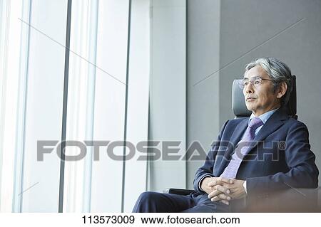 Senior Japanese businessman View Large Photo Image Stock Photo - Senior Japanese businessman. Fotosearch