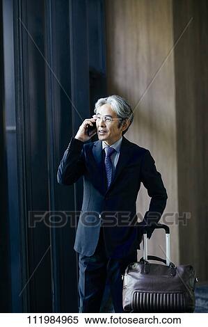 Stock Photography - Senior Japanese businessman. Fotosearch