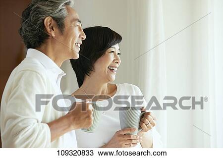 Senior Japanese couple at home View Large Photo Image Stock Image - Senior Japanese couple at home. Fotosearch