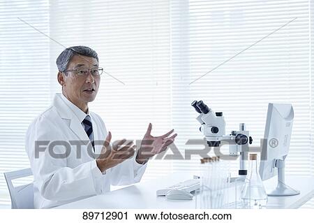 Senior Japanese researcher in the lab View Large Photo Image Stock Image - Senior Japanese researcher in the lab. Fotosearch