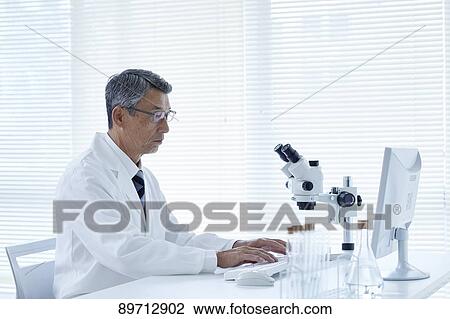 Senior Japanese researcher in the lab View Large Photo Image Stock Image - Senior Japanese researcher in the lab. Fotosearch