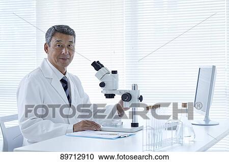 Senior Japanese researcher in the lab View Large Photo Image Stock Image - Senior Japanese researcher in the lab. Fotosearch