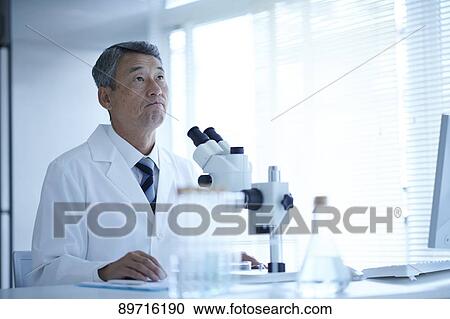 Senior Japanese researcher in the lab View Large Photo Image Stock Image - Senior Japanese researcher in the lab. Fotosearch