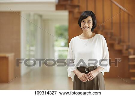 Senior Japanese woman at home View Large Photo Image Stock Photo - Senior Japanese woman at home. Fotosearch