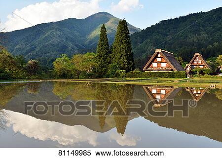 Shirakawa-go Village, Gifu Prefecture, Japan View Large Photo Image Stock Photography - Shirakawa-go Village, Gifu Prefecture, Japan. Fotosearch
