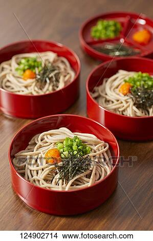 Soba noodles View Large Photo Image Picture - Soba noodles. Fotosearch