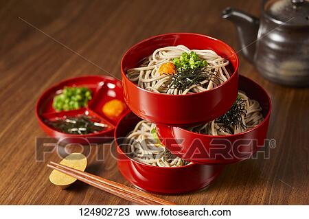 Soba noodles View Large Photo Image Stock Image - Soba noodles. Fotosearch