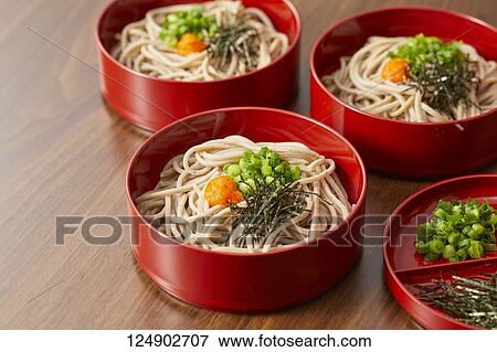Soba noodles View Large Photo Image Stock Photo - Soba noodles. Fotosearch