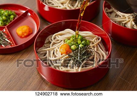 Soba noodles View Large Photo Image Stock Photo - Soba noodles. Fotosearch