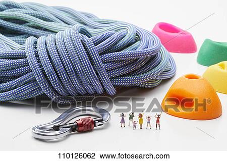 Stock Image - Sporting equipment and miniatures. Fotosearch