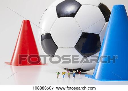 Stock Photo - Sporting equipment and miniatures. Fotosearch