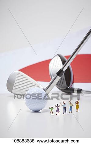 Stock Photo - Sporting equipment and miniatures. Fotosearch