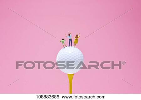 Stock Photograph - Sporting equipment and miniatures. Fotosearch