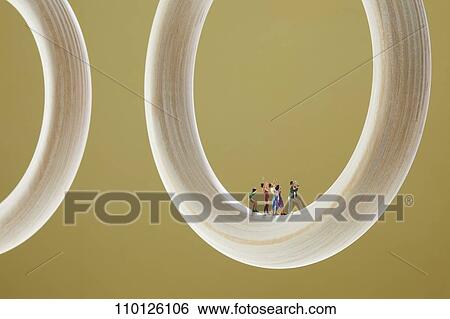 Stock Photograph - Sporting equipment and miniatures. Fotosearch