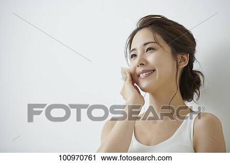 Studio portrait of attractive young Japanese woman View Large Photo Image Stock Image - Studio portrait of attractive young Japanese woman. Fotosearch