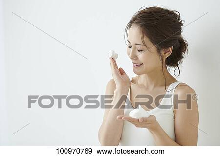 Studio portrait of attractive young Japanese woman View Large Photo Image Stock Photo - Studio portrait of attractive young Japanese woman. Fotosearch
