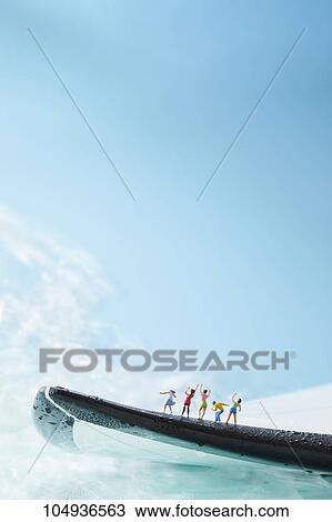 Stock Image - Surfing. Fotosearch