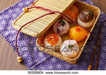 Temari Sushi View Large Photo Image Picture - Temari Sushi. Fotosearch
