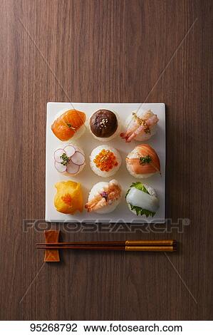 Temari Sushi View Large Photo Image Stock Image - Temari Sushi. Fotosearch