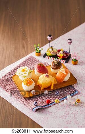 Stock Image - Temari Sushi. Fotosearch