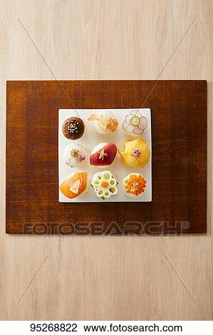 Temari Sushi View Large Photo Image Stock Image - Temari Sushi. Fotosearch