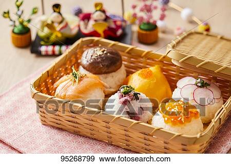 Temari Sushi View Large Photo Image Stock Photo - Temari Sushi. Fotosearch
