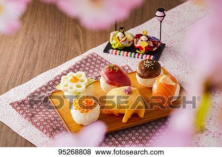 Temari Sushi View Large Photo Image Stock Photo - Temari Sushi. Fotosearch