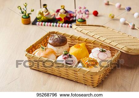 Temari Sushi View Large Photo Image Stock Photograph - Temari Sushi. Fotosearch