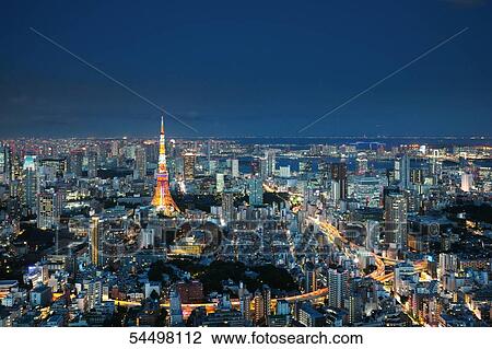 Stock Image - Tokyo cityscape. Fotosearch