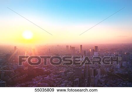 Stock Photo - Tokyo cityscape. Fotosearch