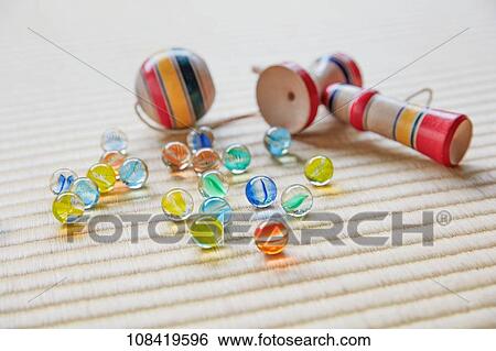 Stock Photograph - Traditional Japanese toys. Fotosearch