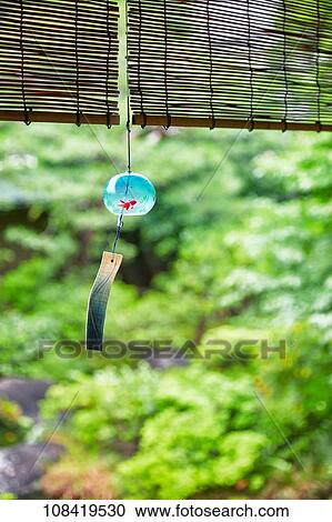 Traditional Japanese wind chime View Large Photo Image Stock Image - Traditional Japanese wind chime. Fotosearch
